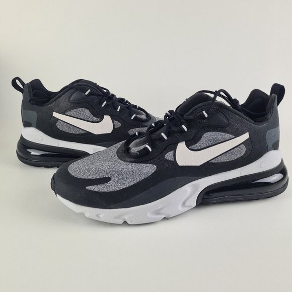 Nike Air Max 270 React Black Running Sneakers Athletic Mens Shoes - Picture 7 of 11